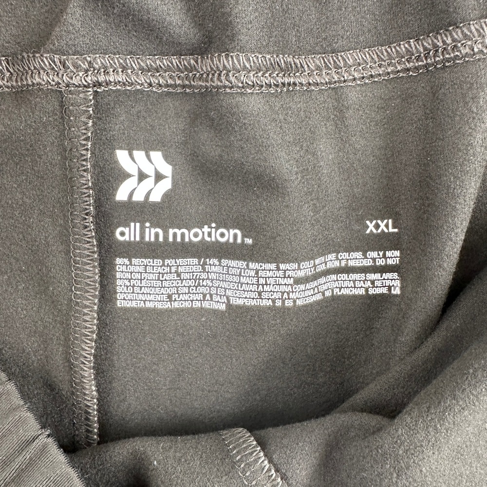All in Motion Shorts Womens XXL Olive Green Knit Short Mid-Rise Active Stretch - Picture 4 of 9
